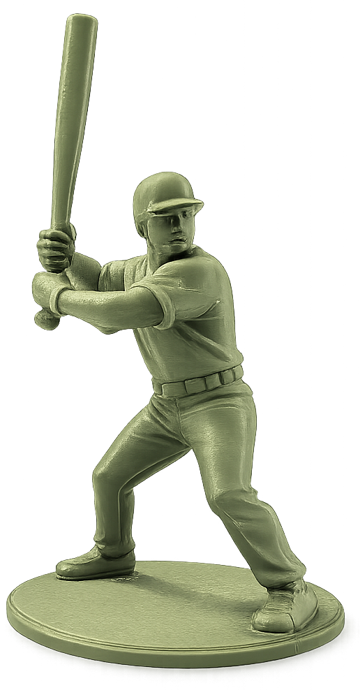 Bomber Baseball Army Men figurine