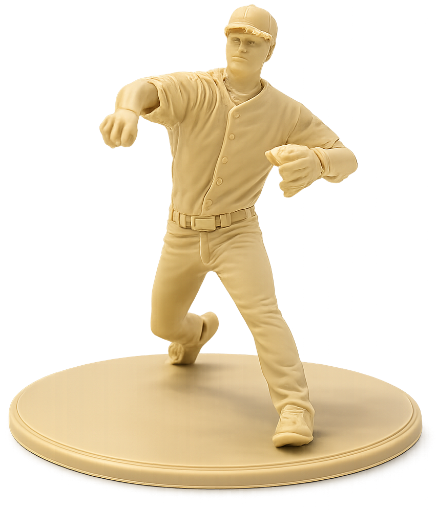Captain Baseball Army Men figurine