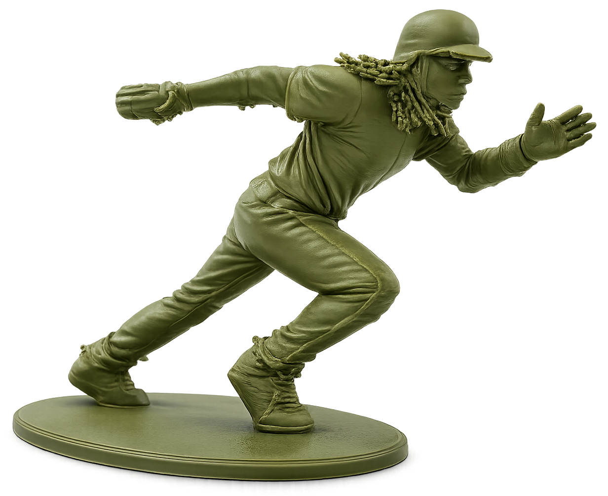Missile Baseball Army Men figurine
