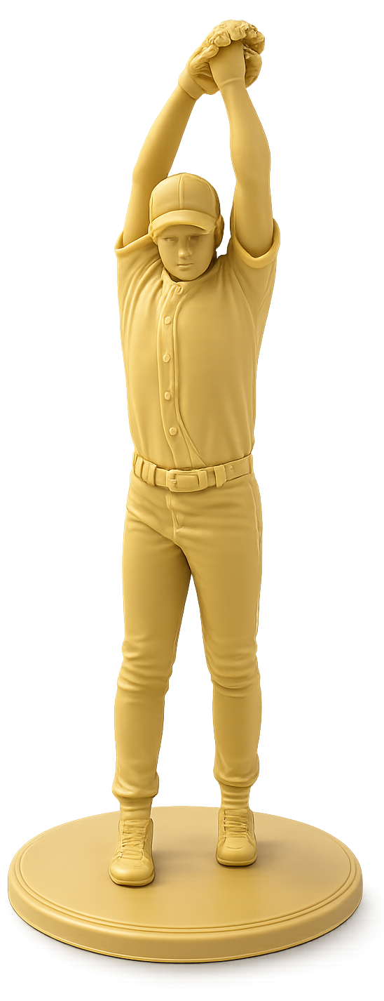Phantom Baseball Army Men figurine