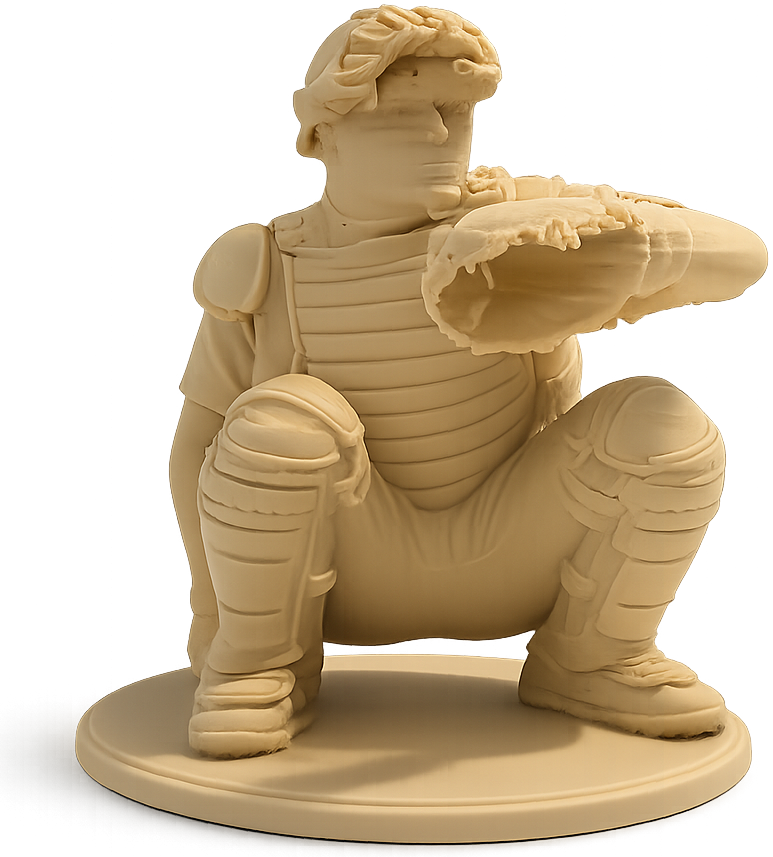 Punch Baseball Army Men figurine
