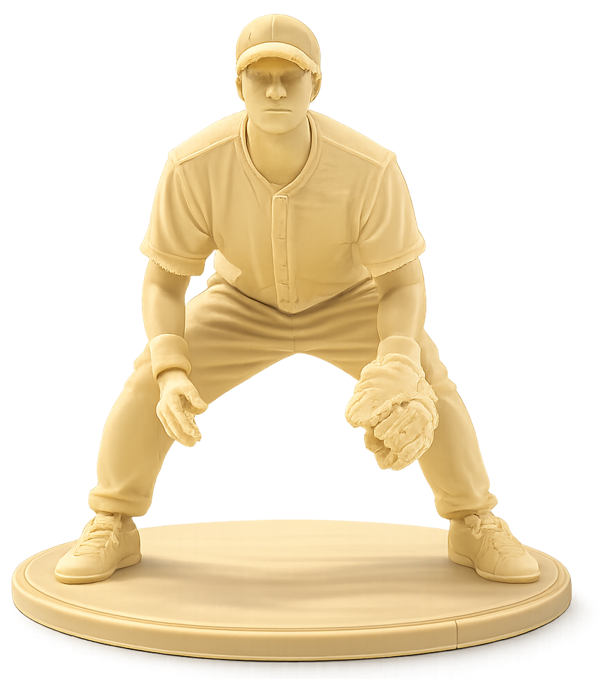 Wizard Baseball Army Men figurine